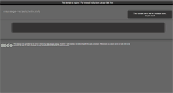 Desktop Screenshot of massage-verzeichnis.info