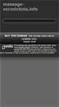 Mobile Screenshot of massage-verzeichnis.info