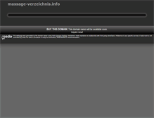 Tablet Screenshot of massage-verzeichnis.info